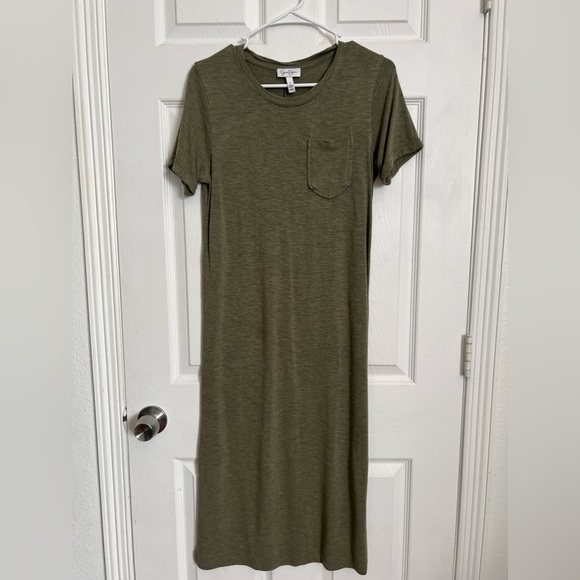 Jessica Simpson | Olive Green Tee Shirt Dress - Picture 3 of 8